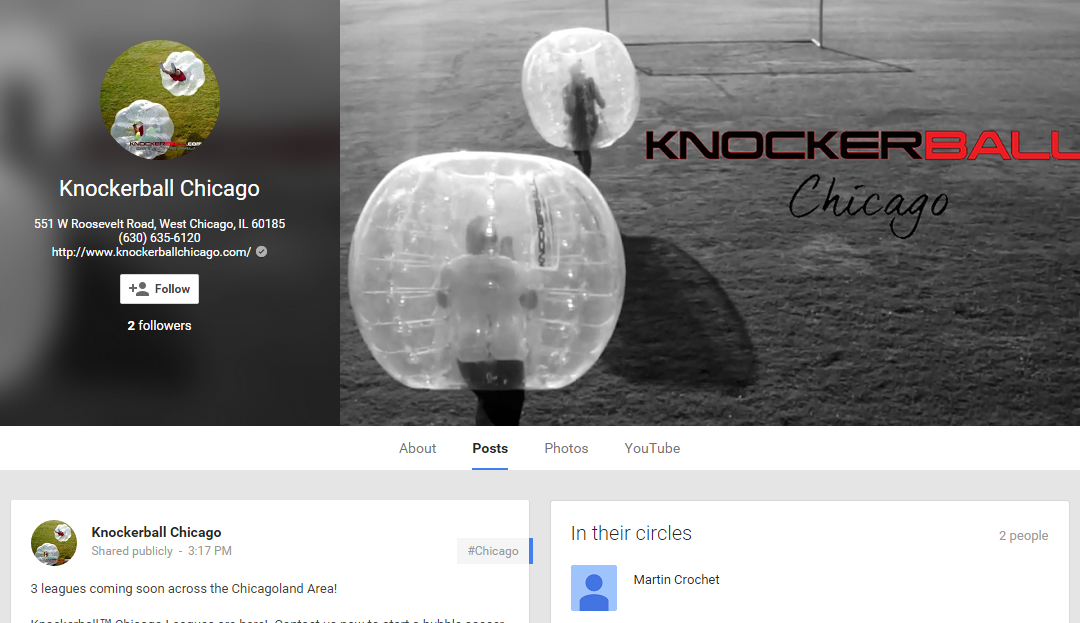 Knockerball™ Chicago now on Google+